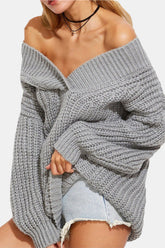 Pbong - Grey Sexy Casual Solid Patchwork V Neck Tops