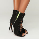 Dance shoes Comfy Party stiletto Women's High Heels Women shoes Stripper Peep Toe For Women's Boots Dancing Jazz Ballroom