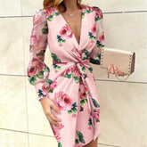 Pbong mid size graduation outfit romantic style teen swag clean girl ideas 90s latina aestheticWomen Plus Size Dress Mesh Sleeve Fashion V-Neck Bodycon Dress Ruffles Pleated Elegant Long Sleeve Evening Party Dress Vestidos