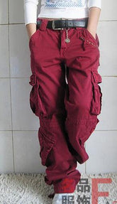 Free Shipping New Arrival Fashion Hip Hop Loose Pants Jeans Baggy Cargo Pants For Women