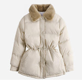 Winter Jacket Women Slim Cotton padded coat Fashion Fur collar Casual Parkas Single breasted Coats Female Thick Warm Overcoat