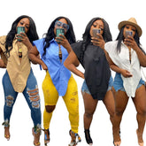 Pbong mid size graduation outfit romantic style teen swag clean girl ideas 90s latina aesthetic freaknik tomboy swaggy going out classic eBlouses Tops Sexy Cut Out Side Button Up White Shirt Women Fashion Clothing Sleeveless Streetwear Women's Shirts