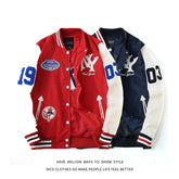 MLBNY Embroidery Unisex Couple Baseball Jacket Women's Coat Men's Pilot Uniform Spring&Autumn Boyfriend Style
