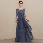 Pbong mid size graduation outfit romantic style teen swag clean girl ideas 90s latina aestheticNew Fashion Ladies Dress Elegant Formal Women Lace High Waist 3/4 Sleeve Bridesmaid A-line Prom Cocktail Party Dresses