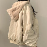 New Winter Jacket Women Parkas Warm Casual Clothes Long Jackets Both Sides Wear Hooded Fleece Thickened Parka Female