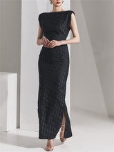 Elegant Long Dress Women Summer New Fashion Sleeveless Evening Party Slim Female Split Package Hip Dresses Ladies Vestidos