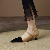 Spring Women Pumps Sheep Suede High Heels Pointed Toe Thin Heel Shoes for Women Elegent Sheepskin Ladies Shoes Plus Size