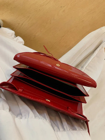 Sweet Girls Bow Small Shoulder Bag Vintage Patent Leather Women's Square Purse Handbags PU Leather Female Bowknot Crossbody Bags Sweet Girls Bow Small Shoulder Bag Vintage Patent Leather Women's Square Purse Handbags PU Leather Female Bowknot Crossbody Bags