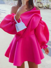 Pbong mid size graduation outfit romantic style teen swag clean girl ideas 90s latina aestheticParty Dress Mini Sexy Pleated Puff Sleeve One Shoulder Spaghetti Strap Women Backless Clubwear Dinner Night Christmas Tunics