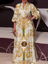 Pbong Summer Party Dress Women Vintage Printed Maxi Long Dress Casual Vestido Casual Robe Femme Holiday Sundress Oversized