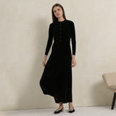 Velvet Maxi Women Dress Blazer Top Autumn Women Dress Lady Clothes Sleeveless Dress