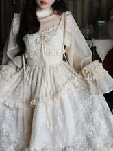 Lace Elegant Sweet Midi Dresses Women Japanese Kawaii Fairy Vintage Dress Female Casual Cute Vintage Strap Dress Summer