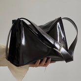 Oil Wax Leather Women's Shoulder Bag Large Capacity Messenger Bags for Female Solid Color Ladies Commuter Crossbody Tote Handbag