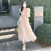 Korean Fashion Summer Strap Dresses For Women Y2k Chic Sleeveless Lace-Up Loose Pink Casual Midi Dress Elegant Sukienka