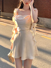 Elegant Party Y2k Mini Stain Dress Women Sleeveless Fairy Strap Dress Office Lady Vintage One Piece Dress Korean Summer