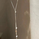 925 Sterling Silver Star Necklace Simple Adjustable Length Charm Pendant Joker Choker Birthday Gift To Women Free Of Freight