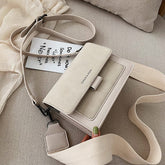 Small bag women 2021 new Korean version of small square bag wide shoulder strap fashion Joker shoulder Messenger bag