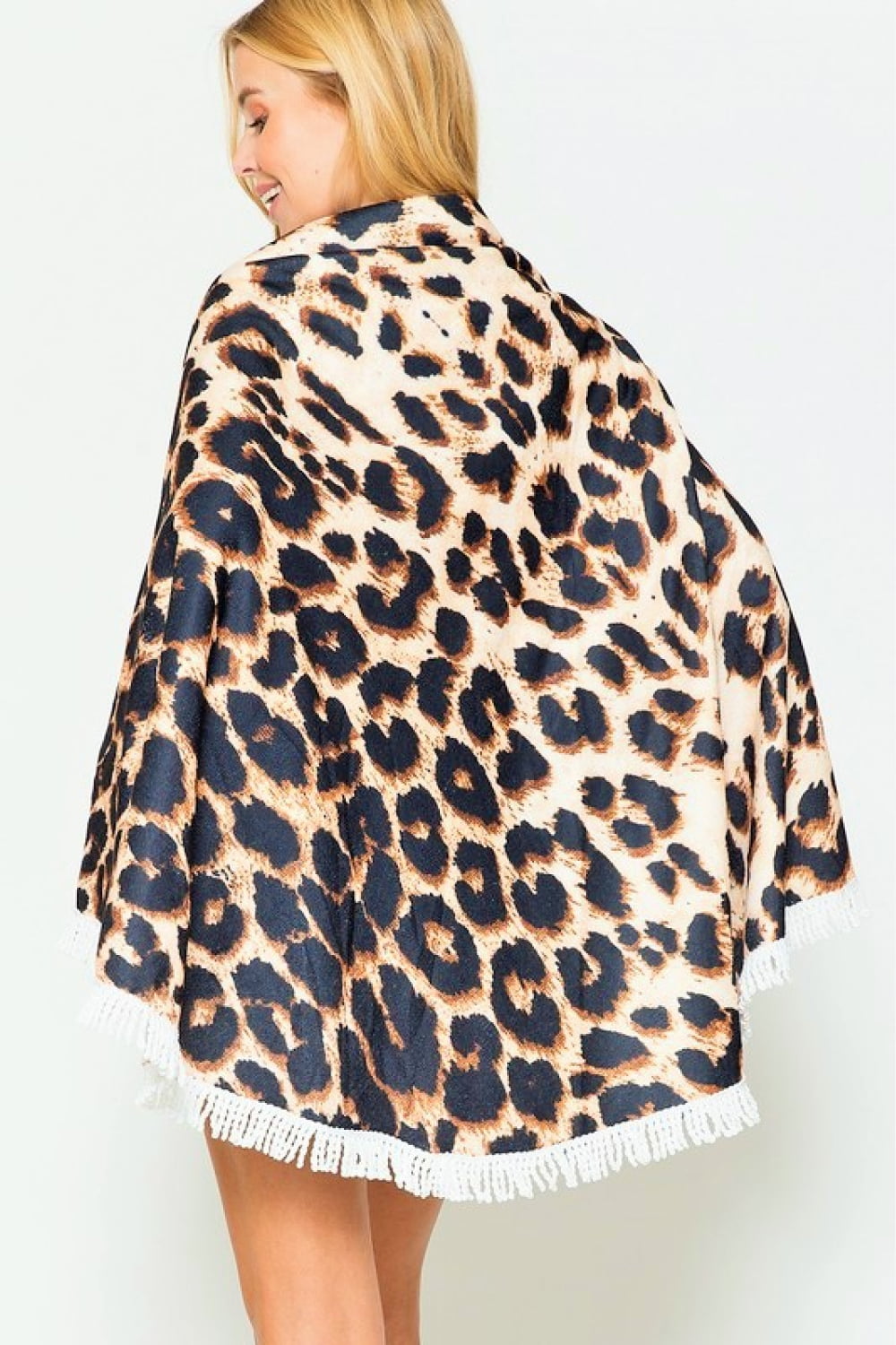 Justin Taylor Wild Zone Rounded Leopard Beach Towel