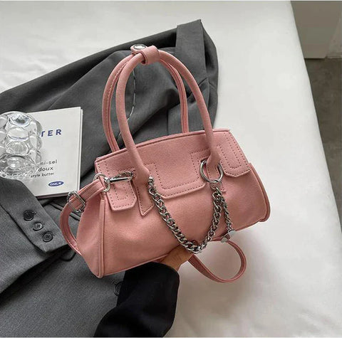 Top Handle Female Tote Bag Leather Small Crossbody Bags for Women Luxury Brand Shoulde Side Bag Ladies Chain Handbags