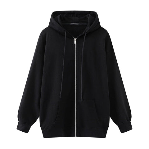 Oversize Girls Thick Hoodies Spring Fashion Ladies Streetwear Fleece Outfits Y2K Boyfriend Loose Hoodies Unisex Women Chic