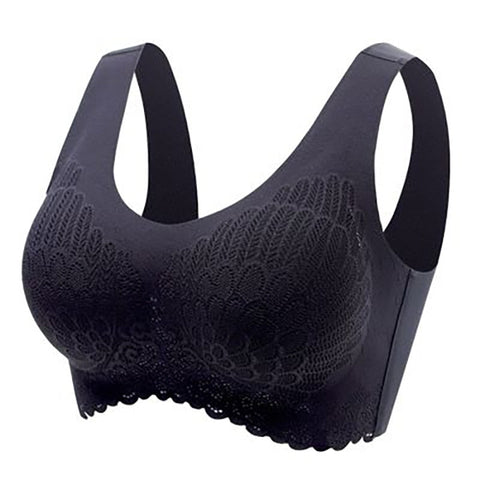 Plus Size Bra 3XL4XL Seamless Bras For Women Underwear BH Sexy Lace Brassiere Push Up Bralette With Pad Vest Top Bra