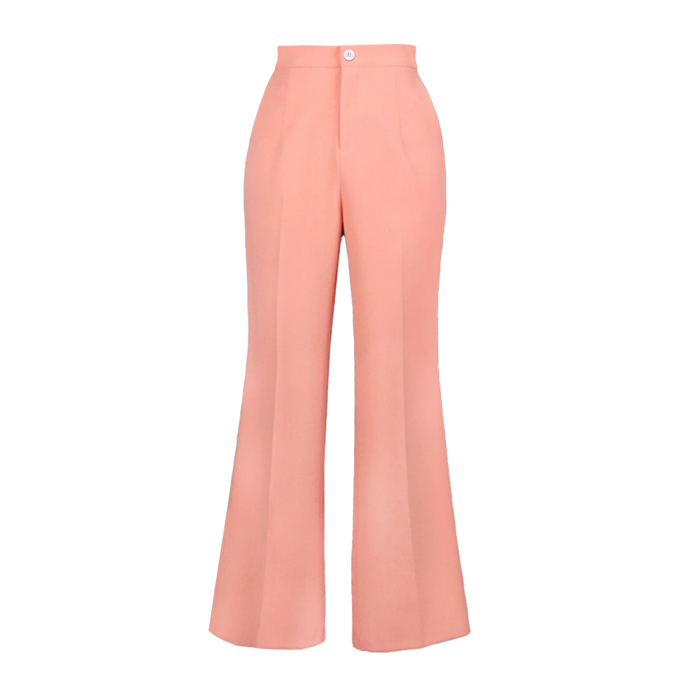 Pbong mid size graduation outfit romantic style teen swag clean girl ideas 90s latina aestheticWomen Pants High Waist Pink Elegant Wide Leg Trousers with Elastic Band Female African Fashion Casual Office Business Outfit New