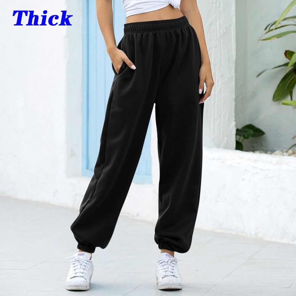 Sweatpants Women Baggy Gray Women's Sports Pants Women's Joggers Wide Leg Oversized Streetwear High Waisted Woman Pants