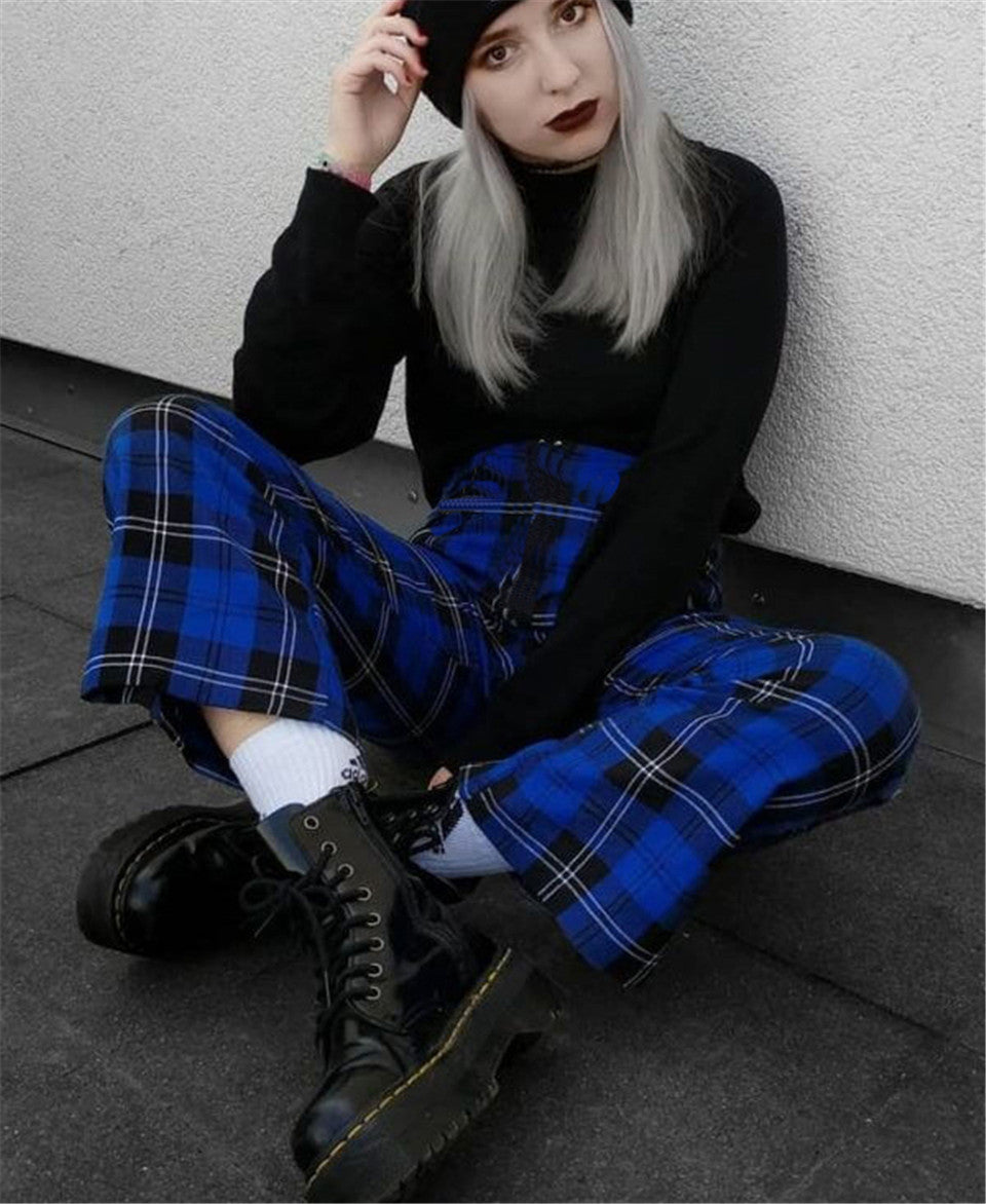 New Plaid Pants Women Hight Waist  Trousers Women Harem Pants  Full Length  Streetwear  Pockets  Plus Size Women Spring Pbong mid size graduation outfit romantic style teen swag clean girl ideas 90s latina aesthetic