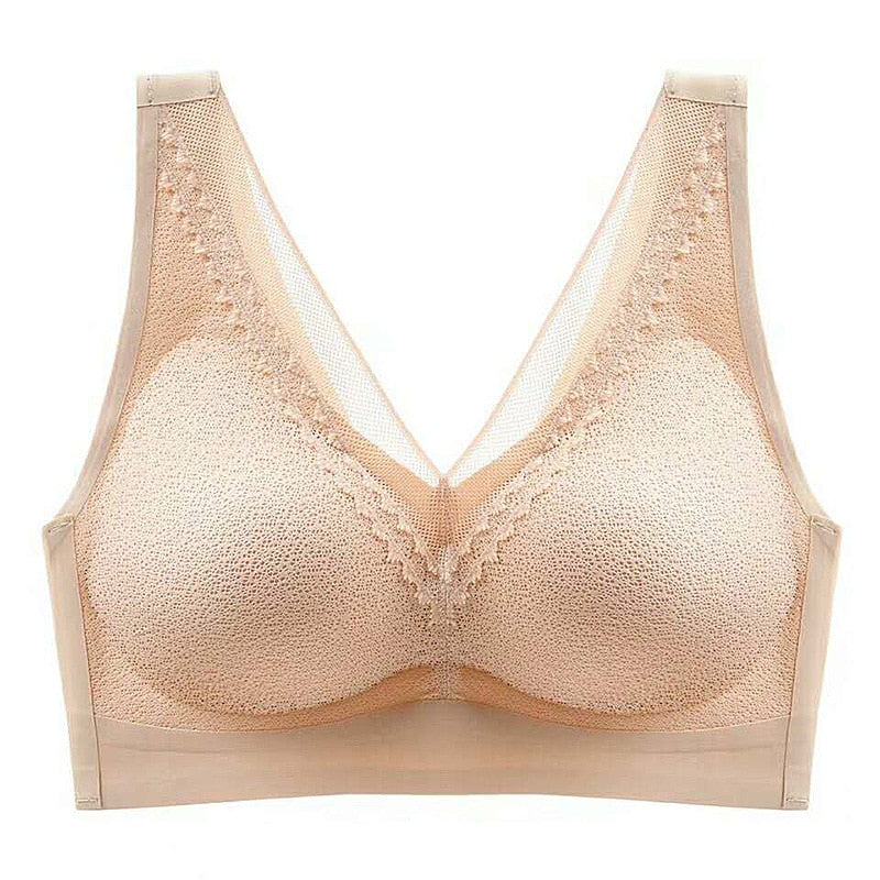 Link Plus Size Bra 3XL4XL Seamless Bras For Women Underwear BH Sexy Bralette With Pad Vest Top Bra