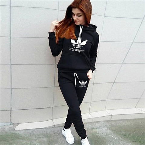 Women's Tracksuit Hoodies 2 Piece Set Sweatshirt + Pants Women Sport Suit Spring And Autumn Sportswear