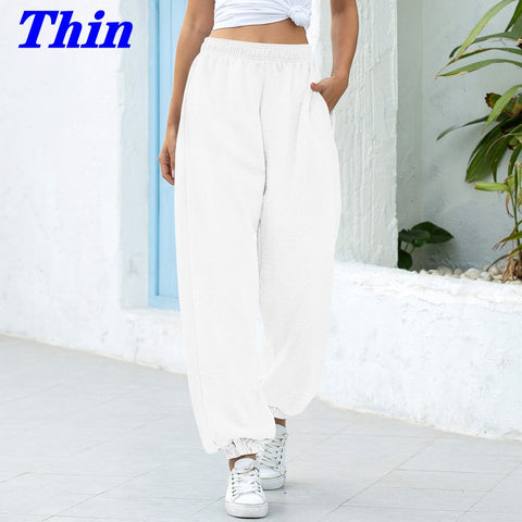 Sweatpants Women Baggy Gray Women's Sports Pants Women's Joggers Wide Leg Oversized Streetwear High Waisted Woman Pants