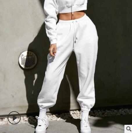 New Women Jogging Harem Pants Casual Fashion Hip Hop Dance Sport Running  Sweatpants Jogger Baggy Trousers Black/Gray/White