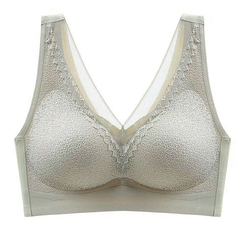 Plus Size Bra 3XL4XL Seamless Bras For Women Underwear BH Sexy Lace Brassiere Push Up Bralette With Pad Vest Top Bra