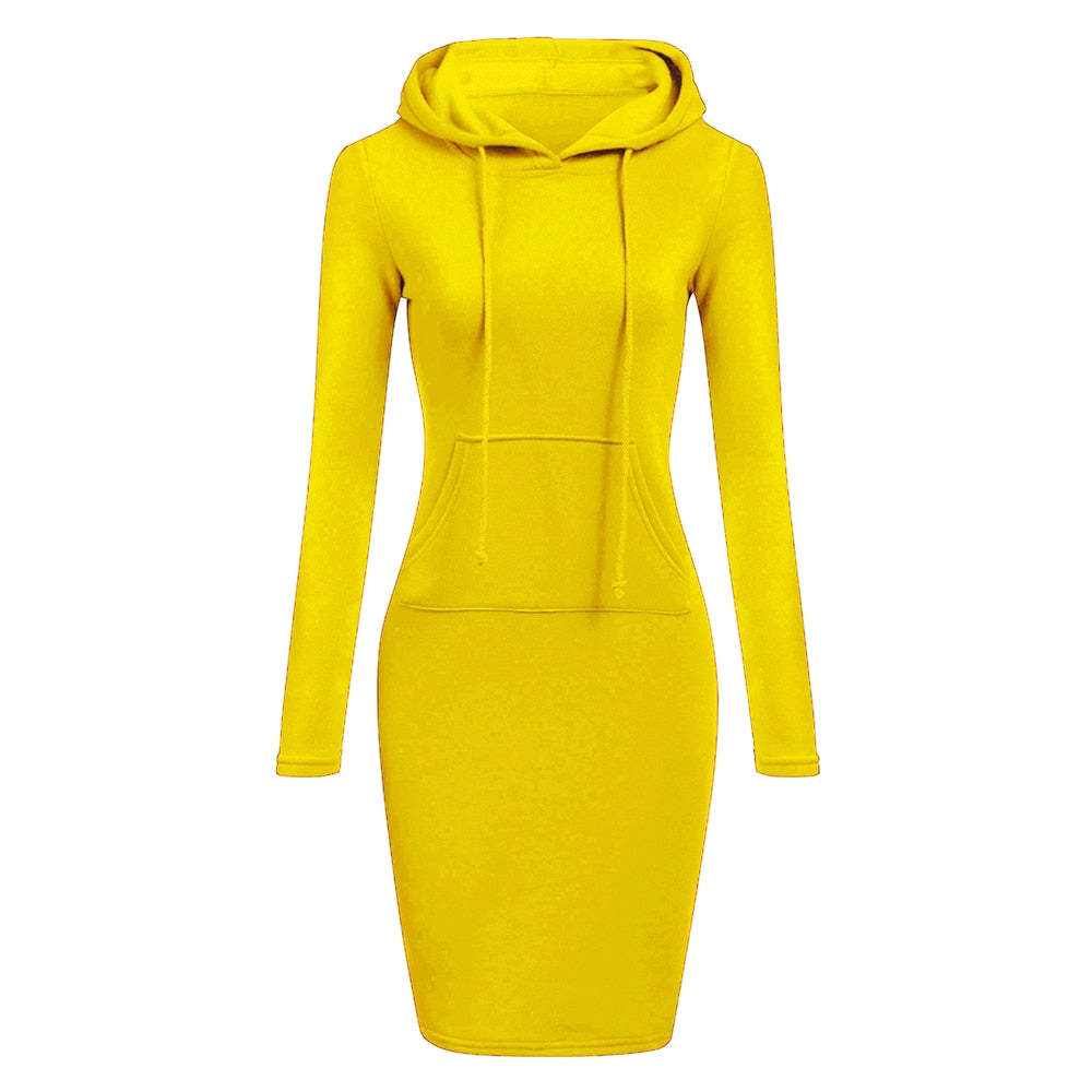 New Hoodie Women Dress Casual Hooded Pocket Long Sleeve Pullover  Sweatshirts Womens Fashion Hooded Autumn Winter Dropshipping