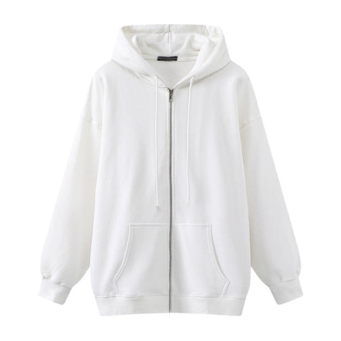 Oversize Girls Thick Hoodies Spring Fashion Ladies Streetwear Fleece Outfits Y2K Boyfriend Loose Hoodies Unisex Women Chic