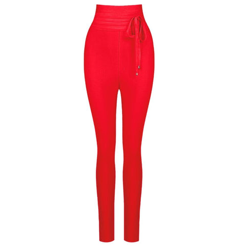 Pbong High Quality Black Grey Pink Rayon Bandage Pant Sexy Fashion Celebrity Pant
