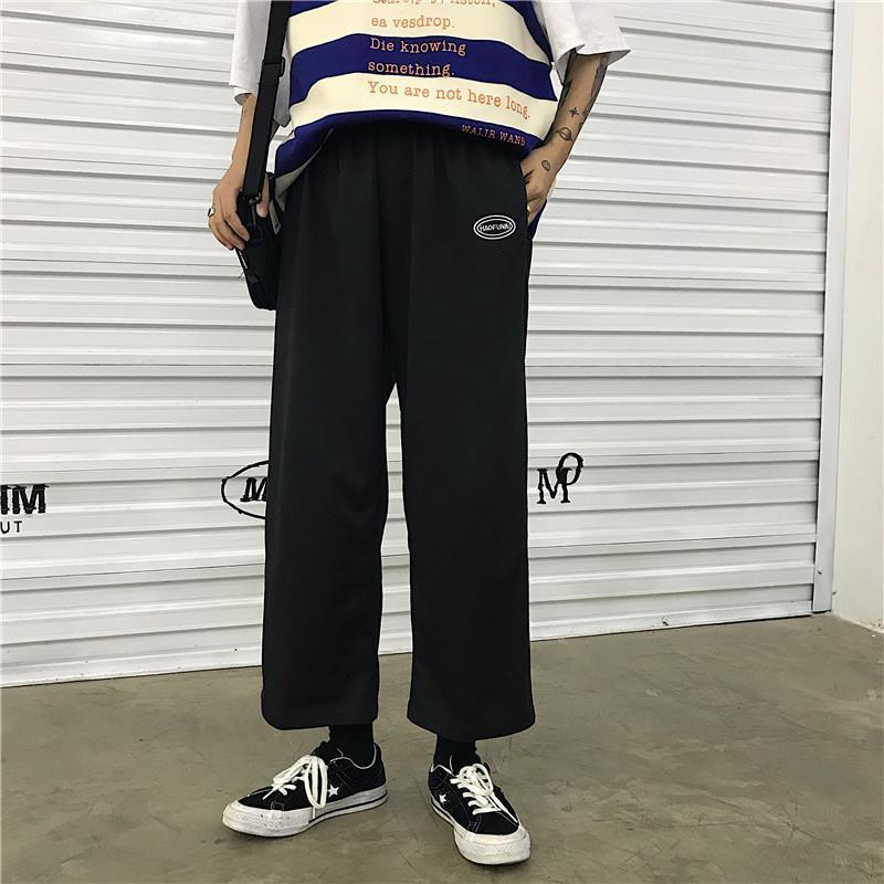 Pants Women Printed Leisure Chic Unisex Couples Trousers Harajuku Womens Loose Daily Setreetwear Hip-hop Ins Retro New Ulzzang