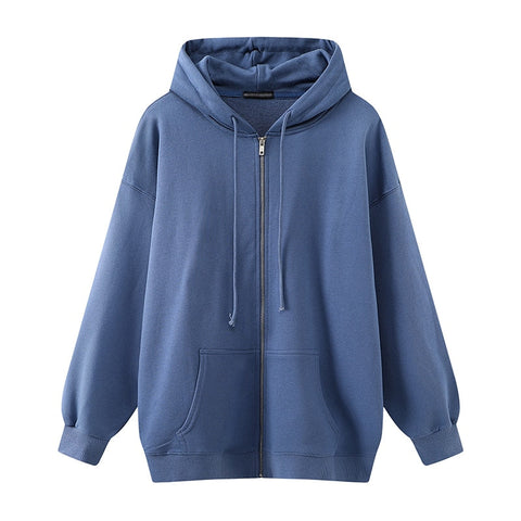 Oversize Girls Thick Hoodies Spring Fashion Ladies Streetwear Fleece Outfits Y2K Boyfriend Loose Hoodies Unisex Women Chic