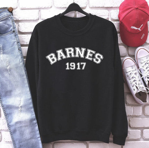 Pbong 1917 Sweatshirt TV show with the same clothes pullover simple letters casual Korean style hoodie oversized hoodie sweatshirts