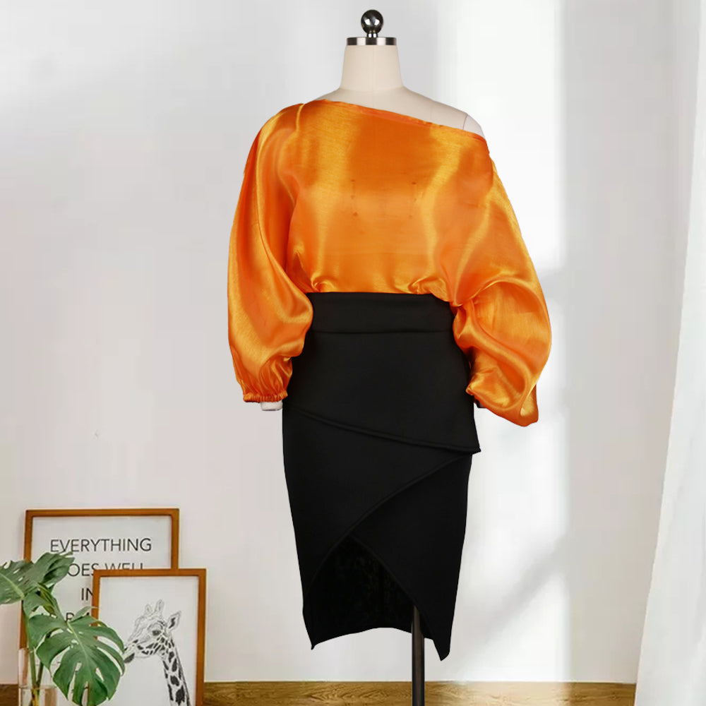 Pbong mid size graduation outfit romantic style teen swag clean girl ideas 90s latina aestheticWomen Blouse Off Shoulder Tops Shirt Transparent Long Lantern Sleeve Sexy See Through Spring Summer New Fashion Lady Bluas