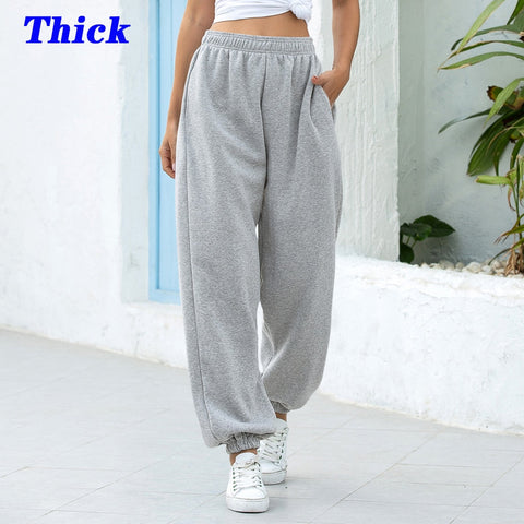 Sweatpants Women Baggy Gray Women's Sports Pants Women's Joggers Wide Leg Oversized Streetwear High Waisted Woman Pants