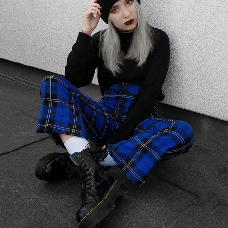 New Plaid Pants Women Hight Waist  Trousers Women Harem Pants  Full Length  Streetwear  Pockets  Plus Size Women Spring Pbong mid size graduation outfit romantic style teen swag clean girl ideas 90s latina aesthetic