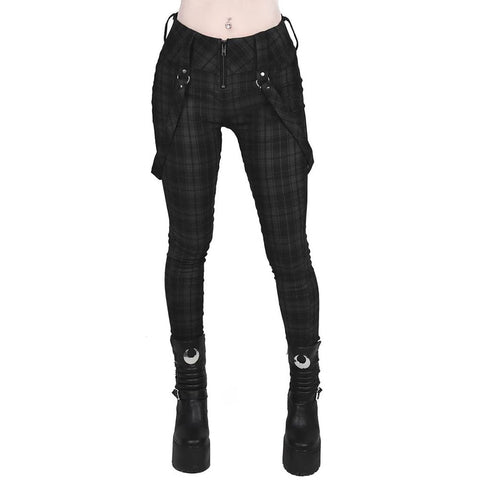 Ladies Cargo Pants High Waist Black Streetwear Vintage Punk Goth Pants Women Summer Pants Casual Long Trousers joggers D30