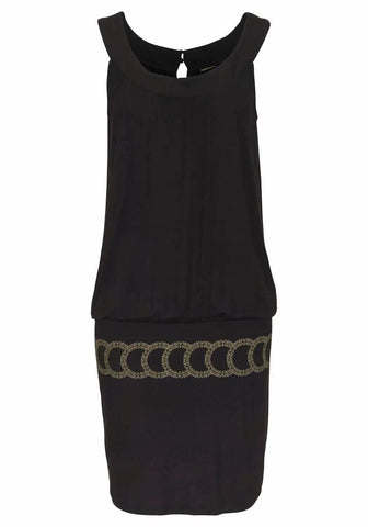 New Summer Casual Women Dress Sleeveless O-Neck Solid Off Shoulder Dress Fashion Loose Black Hollow Female Dresses Vestidos