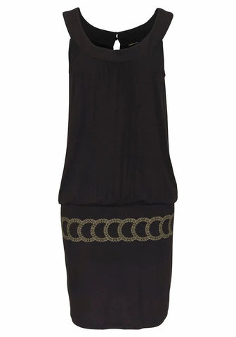 New Summer Casual Women Dress Sleeveless O-Neck Solid Off Shoulder Dress Fashion Loose Black Hollow Female Dresses Vestidos