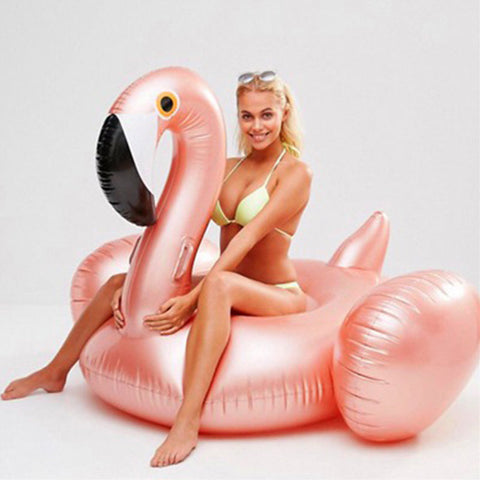 Pbong mid size graduation outfit romantic style teen swag clean girl ideas 90s latina aesthetic60 Inches Giant Summer Toys Inflatable Rose Gold Flamingo Swan Ride-on Swimming Pool Games Water Mattress Floats For Adult Pool