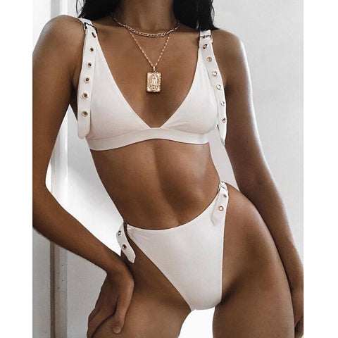 Sexy bandage Women Two Piece Set