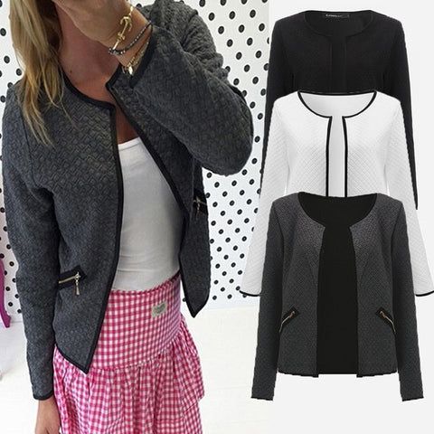 Jacket Women Spring Coat Female Blazer Women Casual Long Sleeve Cardigans Coat Women Spring Outwear Suits Blazer Femenino