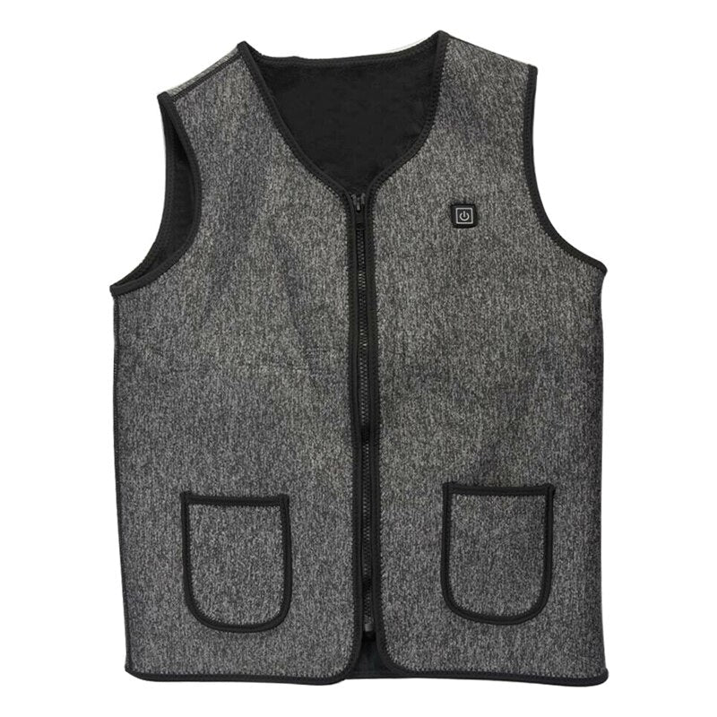 Electric Heated Vest Jackets Warm Up Heating Warmer for Winter Outdoor Skiing TC21