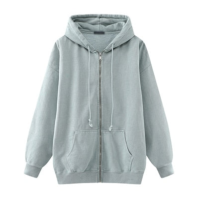 Oversize Girls Thick Hoodies Spring Fashion Ladies Streetwear Fleece Outfits Y2K Boyfriend Loose Hoodies Unisex Women Chic